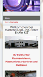 Mobile Screenshot of haerterei-eicker.de